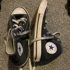 Converse size  1 good quality, shoes, black Converse